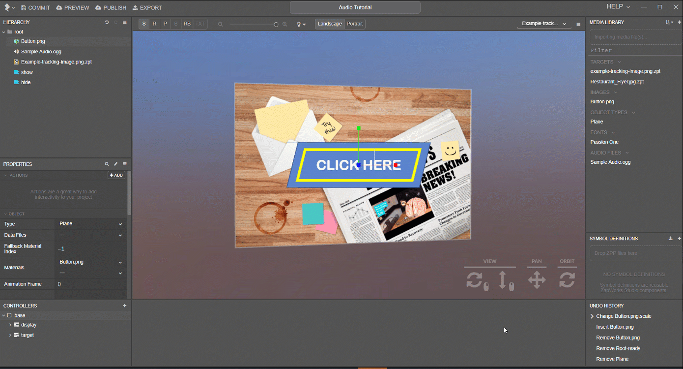 Adding and Playing Audio in ZapWorks Studio Tech Demos Zapworks Forum